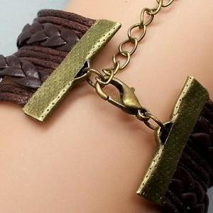 Anchor-love-Motto-Infinity Bracelet..