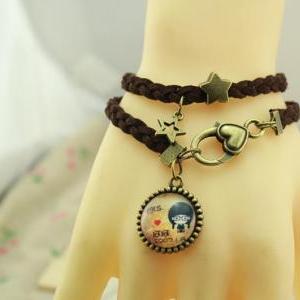 Personality can put photos bracelet..