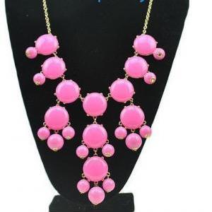Handmade Bubble Necklace - Bib Neck..