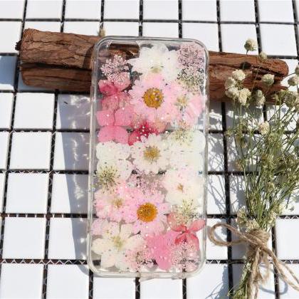 Spring pink case Pressed Flower Cas..