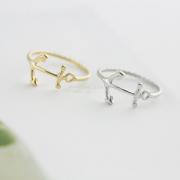 Anchor ring Jewelry Ring Little finger ring ，gold ring ,silver ring,rose gold ring