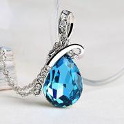 Unique Design Crystal Drop Necklace Fashion Jewelry( 8 colours)