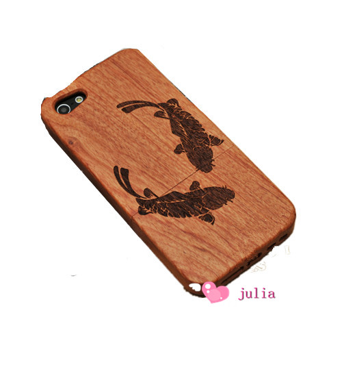 fish wood case bamboo case iphone 4/4s/5/5s/5c,samsung s3/s4 case, samsung note 2/note 3 case